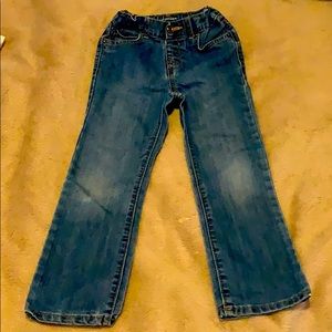 Medium washed bootcut jeans